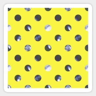 Dots on yellow Sticker
